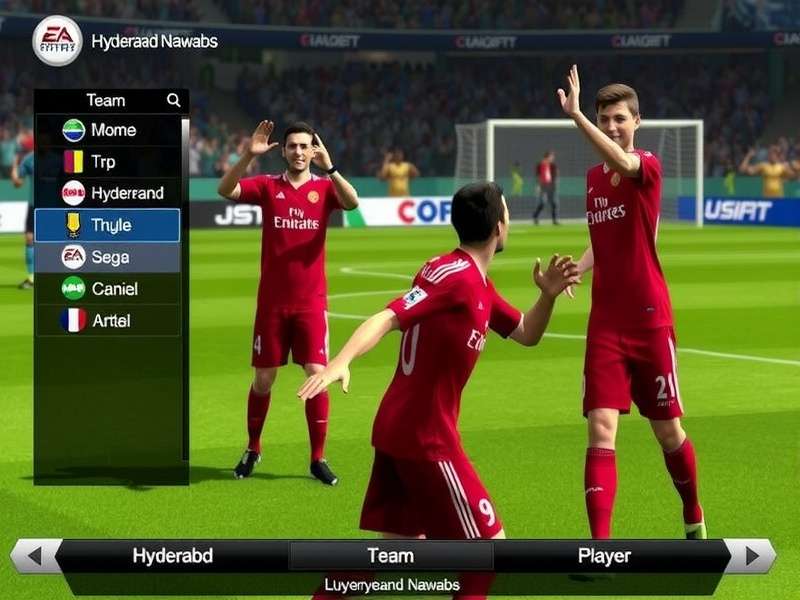 FIFA 13 Hyderabad Nawabs player celebration